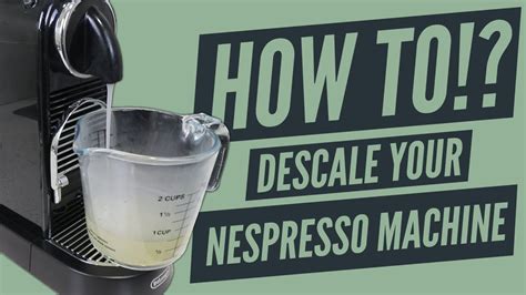 descaling nespresso|How to Clean a Nespresso Machine: Descaling & Routine Care